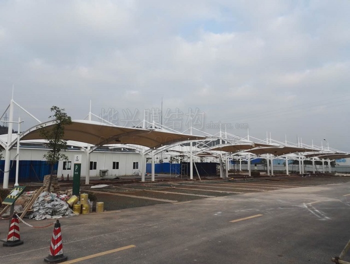燁興-貴陽卷煙廠膜結(jié)構(gòu)車棚中標項目之北部