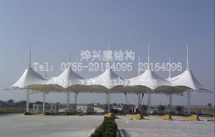 【膜結(jié)構工廠直供】美觀優(yōu)質(zhì)高速公路膜結(jié)構收費站