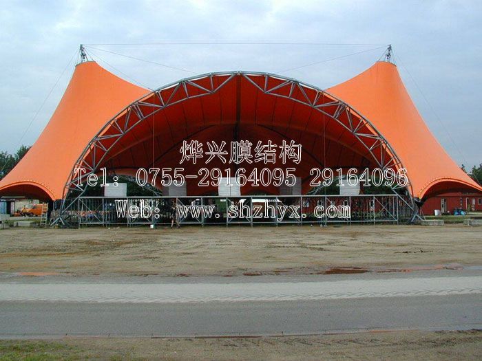 【廣場大氣膜結(jié)構(gòu)舞臺(tái)】河南景觀張拉膜舞臺(tái)